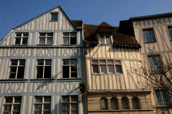 Normandie, pittoreska gamla historiska hus i rouen — Stockfoto