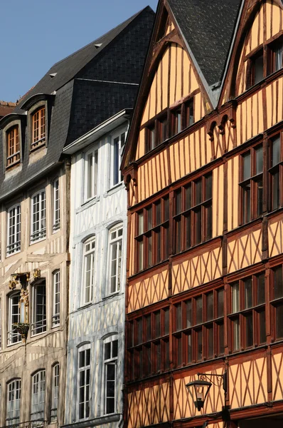 Normandie, et gammeldags historisk hus i Rouen – stockfoto