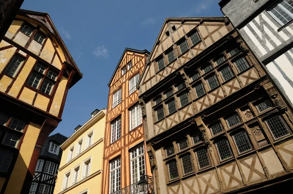 stock image Normandy, picturesque old historical house in Rouen