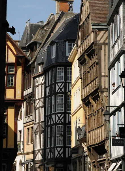 Normandiya, rouen pitoresk eski tarihi evde — Stok fotoğraf
