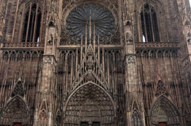 France, cathedral of Strasbourg in Alsace clipart