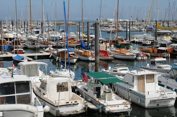 Gironda, veleros en el puerto de Arcachon — Foto de Stock