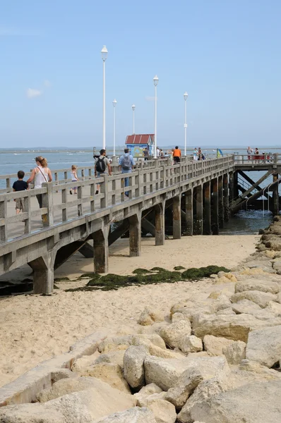 stock image France, a pier on Atlantic ocean in Arcachon