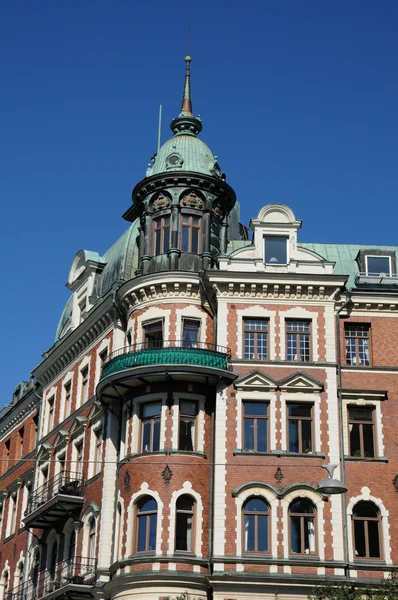 stock image Sweden, old luxurious building in the center of Stockholm