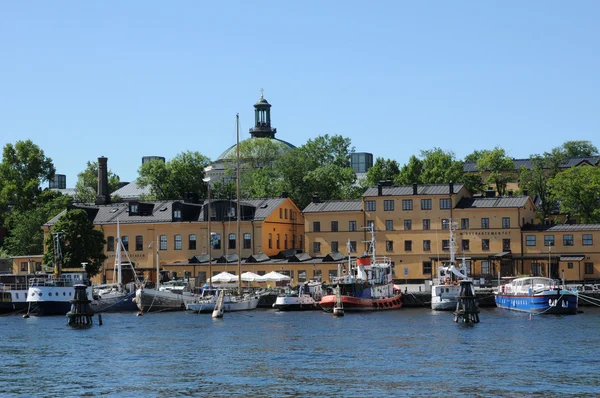 Švédsko, city stockholm a Baltské moře — Stock fotografie