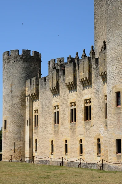 Франція, середньовічний замок Роктаяд в регіоні Gironde — стокове фото