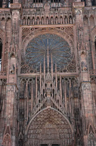 France, cathedral of Strasbourg in Alsace — Stock Photo, Image