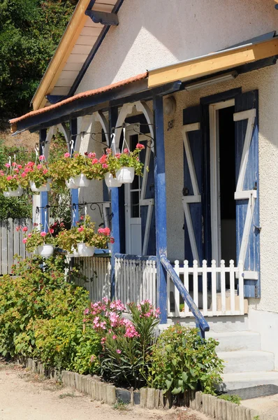 Francia, vecchia casa in L Herbe in Bassin d Arcachon — Foto Stock