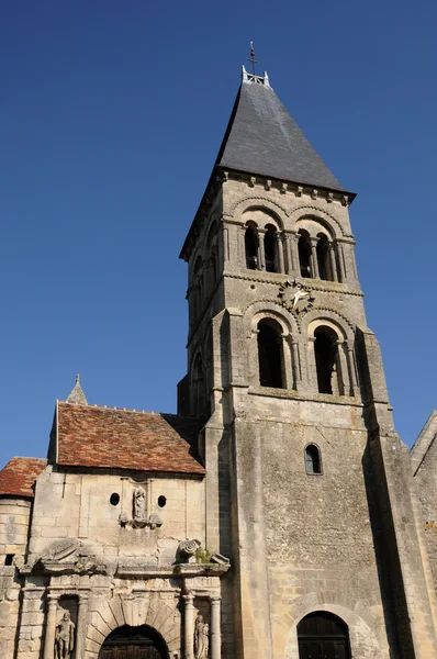 Франції, готична церква Мор'янваль в Пікарді — стокове фото