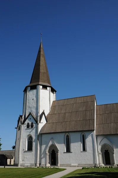 Swenden, den lilla gamla kyrkan av larbro — Stockfoto