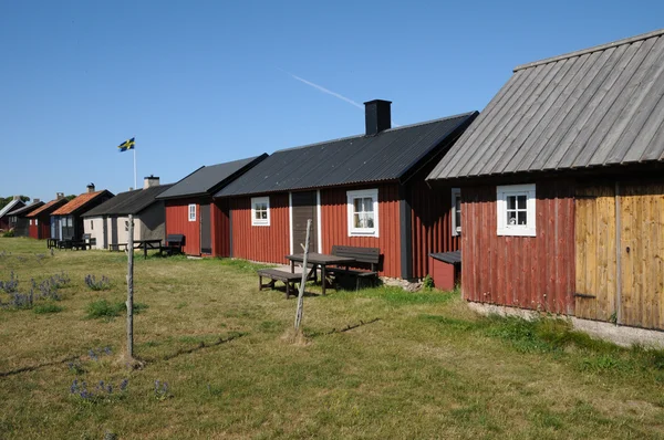 Zweden, het oude dorp van vissers van gnivard — Stockfoto