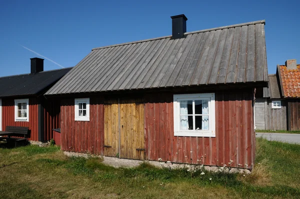 Svédország, a halászok régi falu Gnivard — Stock Fotó