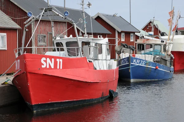 stock image Sweden, thefishing port of Grasgardshamn in summer