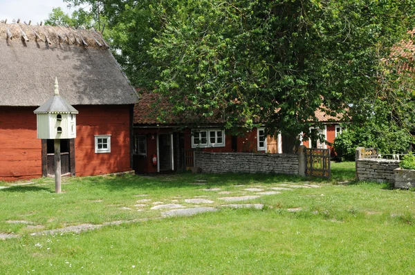 Suécia, museu tradicional da aldeia agrícola de Himmelsberga — Fotografia de Stock