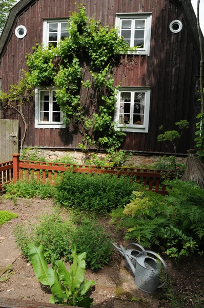 Swedia, museum desa pertanian tradisional Himmelsberga — Stok Foto