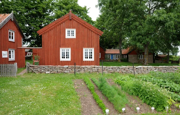 Schweden, traditionelles landwirtschaftliches Dorfmuseum von himmelsberga — Stockfoto