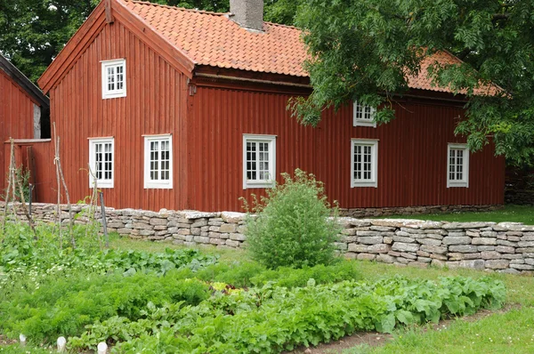 Schweden, traditionelles landwirtschaftliches Dorfmuseum von himmelsberga — Stockfoto