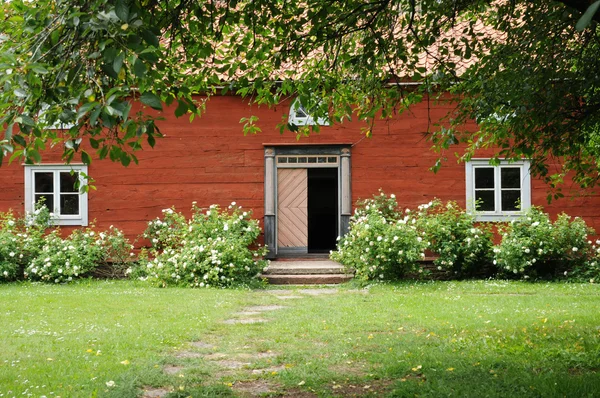 Sverige, traditionella jordbruks byn museum i himmelsberga — Stockfoto