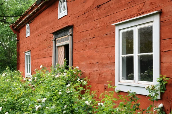 Sverige, traditionella jordbruks byn museum i himmelsberga — Stockfoto