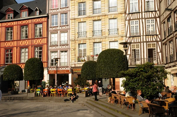 stock image Normandy, picturesque old historical house in Rouen