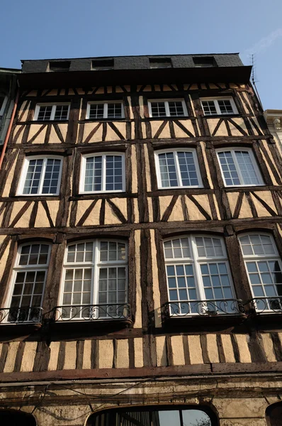 stock image Normandy, picturesque old historical house in Rouen