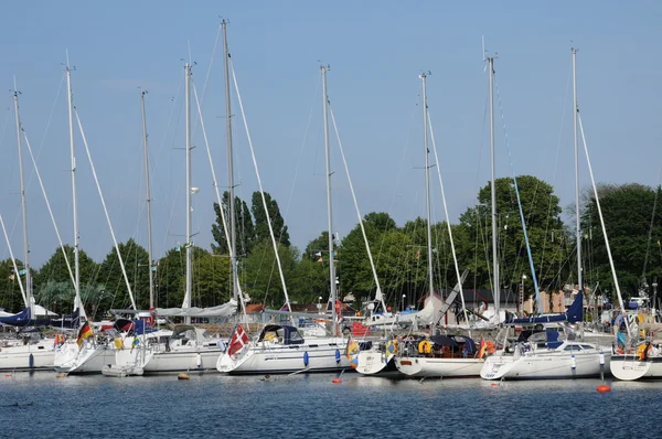 Sweden, the marina of Borgholm in summer — Stock Photo, Image