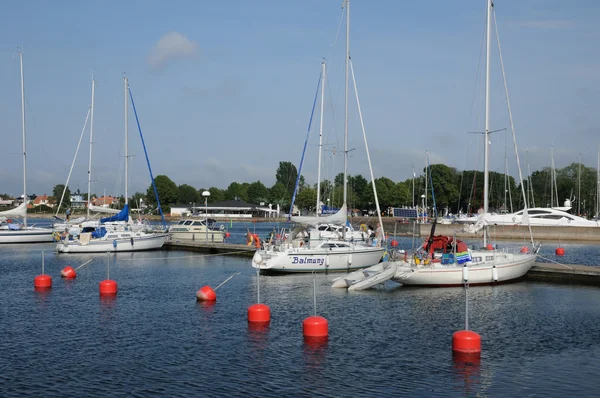 Svezia, il porto turistico di Borgholm in estate — Foto Stock
