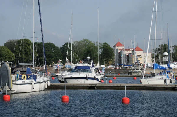 Sweden, the marina of Borgholm in summer — Stock Photo, Image