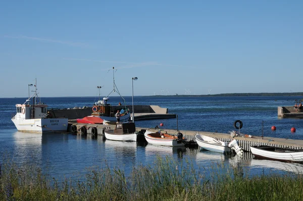 İsveç, djupvik yaz aylarında marina — Stok fotoğraf
