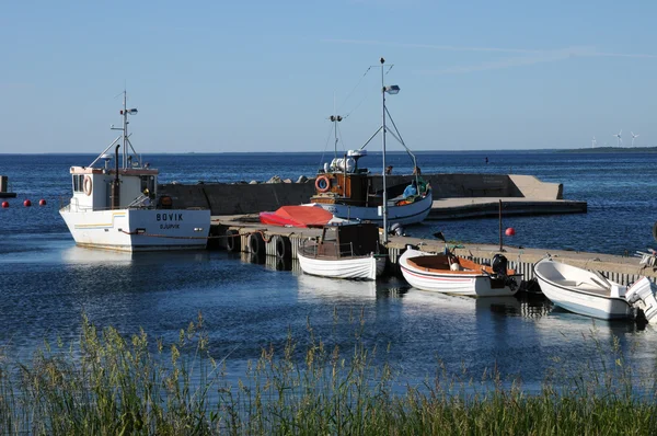 Szwecja, marina djupvik latem — Zdjęcie stockowe