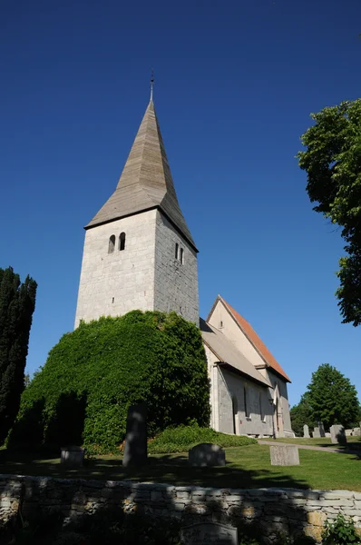 Swenden, a pequena igreja velha de Frojel — Fotografia de Stock
