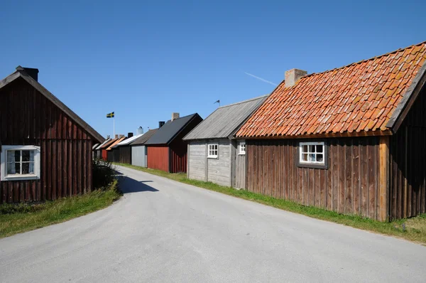 stock image Sweden, the fishermen old village of Gnivard