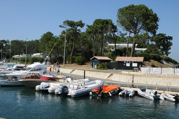 Gironde, vapoare în portul Lege Cap Ferret — Fotografie, imagine de stoc