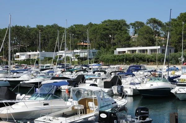 Gironde, veleiros no porto de Lege Cap Ferret — Fotografia de Stock