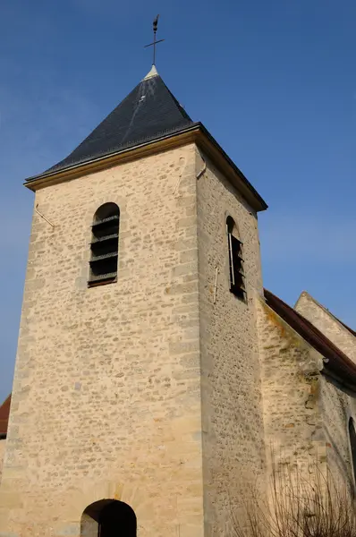 Ile de france, starý kostel flins — Stock fotografie