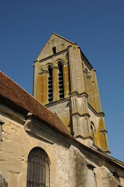 Ile de France, la antigua iglesia de Hévoluville — Foto de Stock