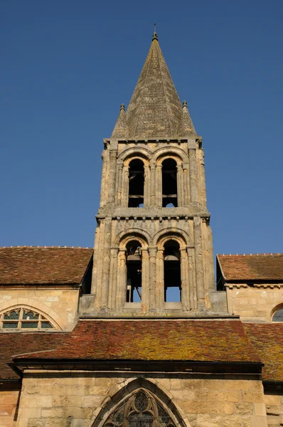 Ile de France, стара церква Жуї Le Мутьє — стокове фото