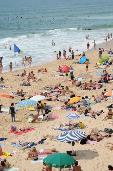 Francie, pláží lacanau ocean v gironde — Stock fotografie