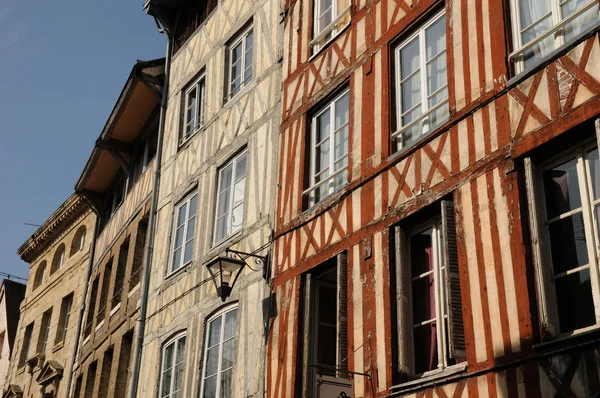 stock image Normandy, picturesque old historical house in Rouen