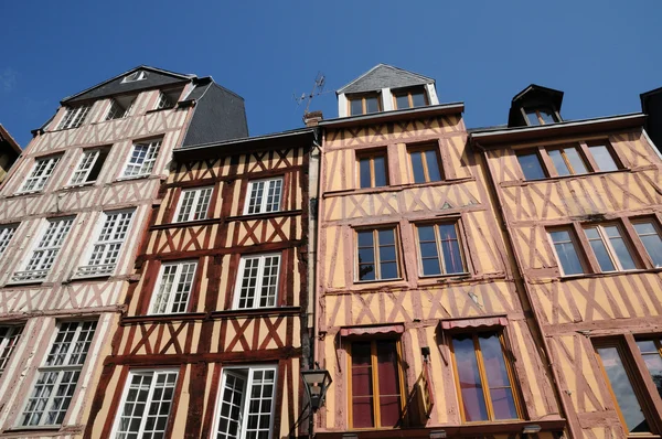 stock image Normandy, picturesque old historical house in Rouen