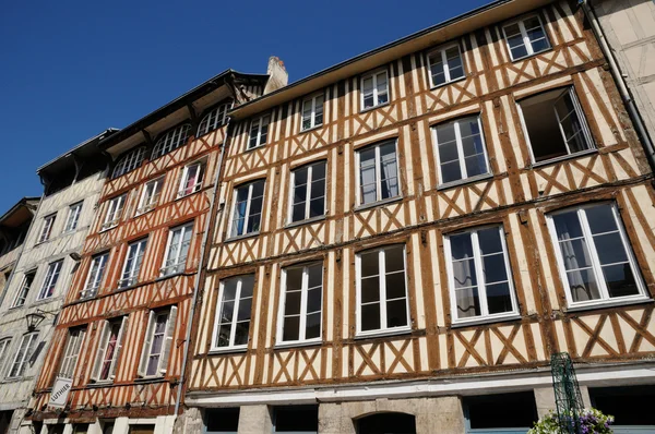 Normandía, pintoresca casa histórica antigua en Rouen —  Fotos de Stock