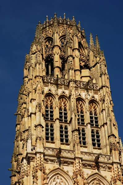Francja, Katedra, dzwon wieża w rouen w Normandii — Zdjęcie stockowe