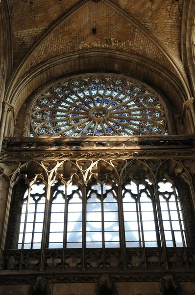 Vitrail cathédrale de Rouen en Normandie — Photo