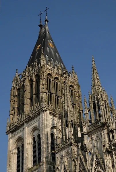 Francja, Katedra dzwonnica z rouen w Normandii — Zdjęcie stockowe
