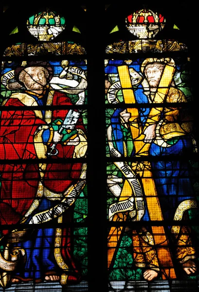 Catedral vidriera de Rouen en Normandía —  Fotos de Stock