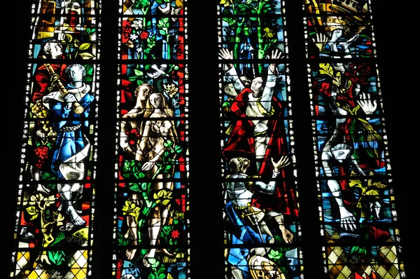 Catedral vidriera de Rouen en Normandía —  Fotos de Stock