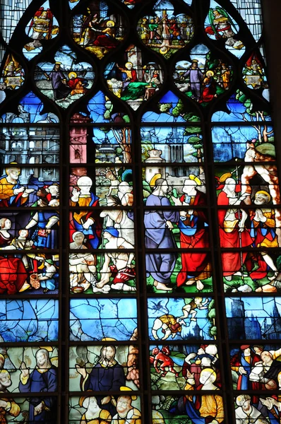 Francia, Chiesa di Sainte Jeanne d Arc a Rouen — Foto Stock