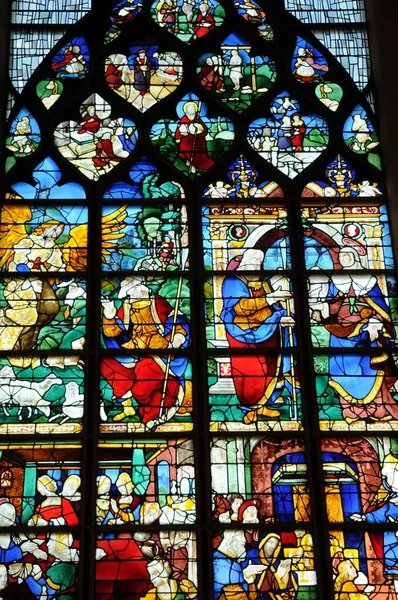 Francie, sainte jeanne d oblouk kostel v Rouenu — Stock fotografie