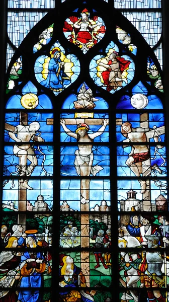 Frankrike, Sainte Jeanne d Arc kirke i Rouen – stockfoto