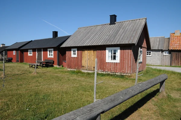 Sverige, fiskare gamla byn av gnivard — Stockfoto
